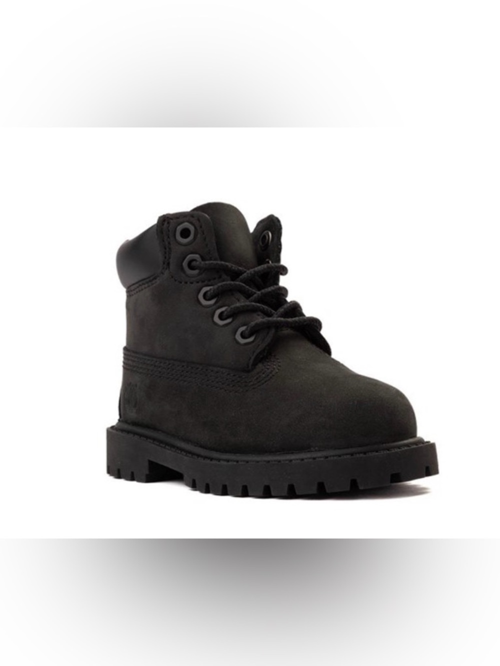 Timberland Toddler Premium 6-Inch Lace Waterproof Boots in black size 9